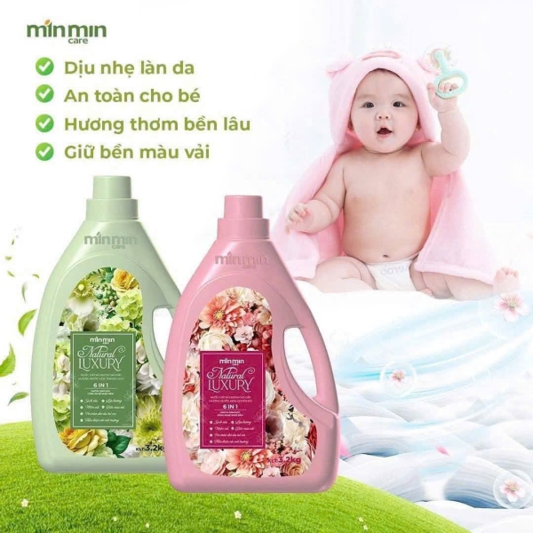 Nước giặt xả cao cấp 6in1 Min Min Care