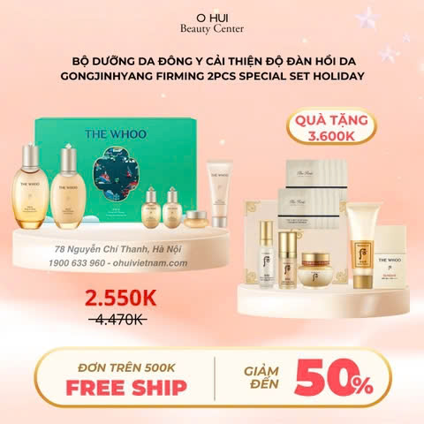 Bộ Dưỡng Da Đông Y Gongjinhyang Firming 2pcs Special Set Holiday Y24