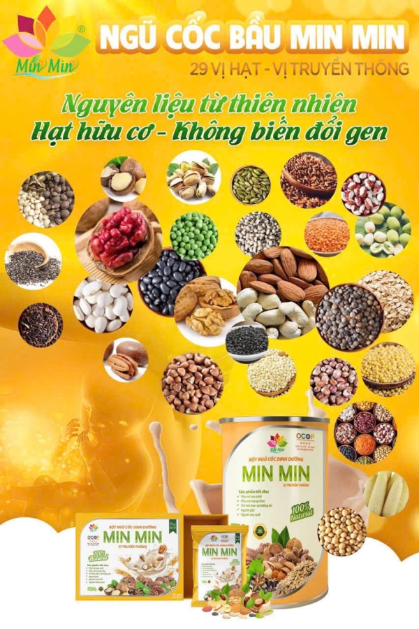 Ngũ cốc hạt ăn liền Min Min Granola siêu dinh dưỡng