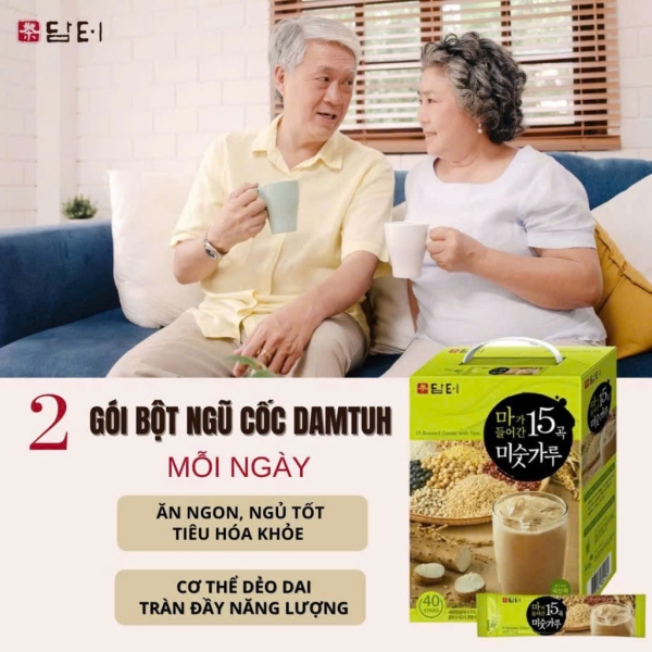 Ngũ cốc Damtuh 15 loại hạt Hàn Quốc (loại xay nhuyễn)