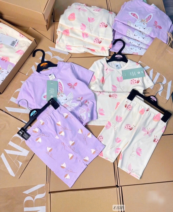 Combo 2 set bộ quần áo cotton cho bé
